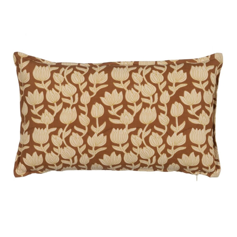 Coussin Coton Marron Beige 50 x 30 cm