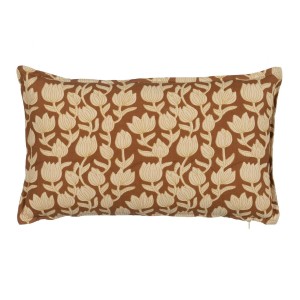 Coussin Coton Marron Beige 50 x 30 cm