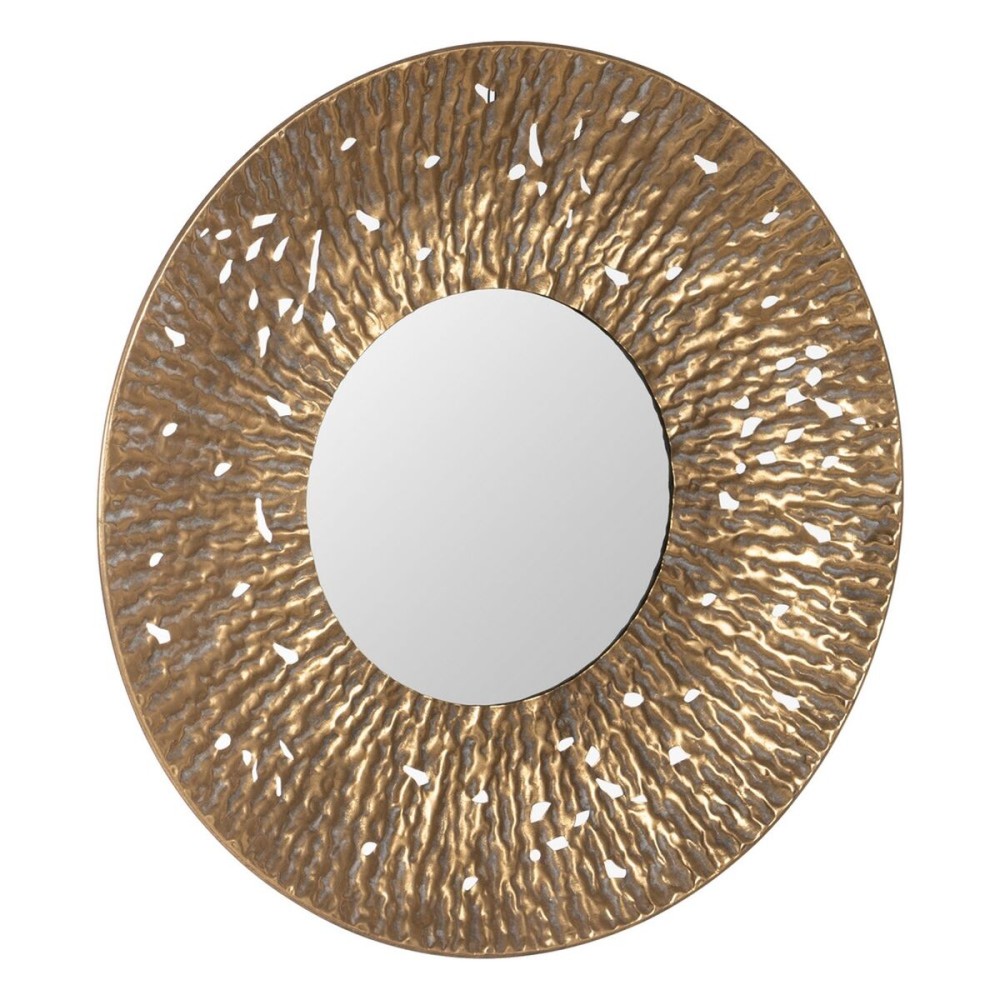 Wall mirror Golden Crystal Iron 76,5 x 7 x 76,5 cm