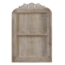 Étagère Blanc Naturel Bois de manguier 40,6 x 10,2 x 61 cm