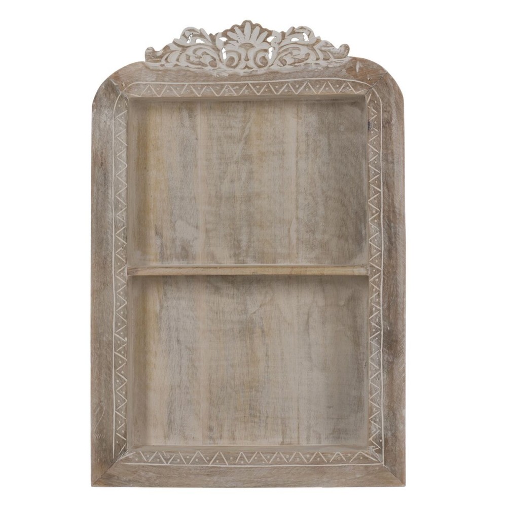 Shelves White Natural Mango wood 40,6 x 10,2 x 61 cm