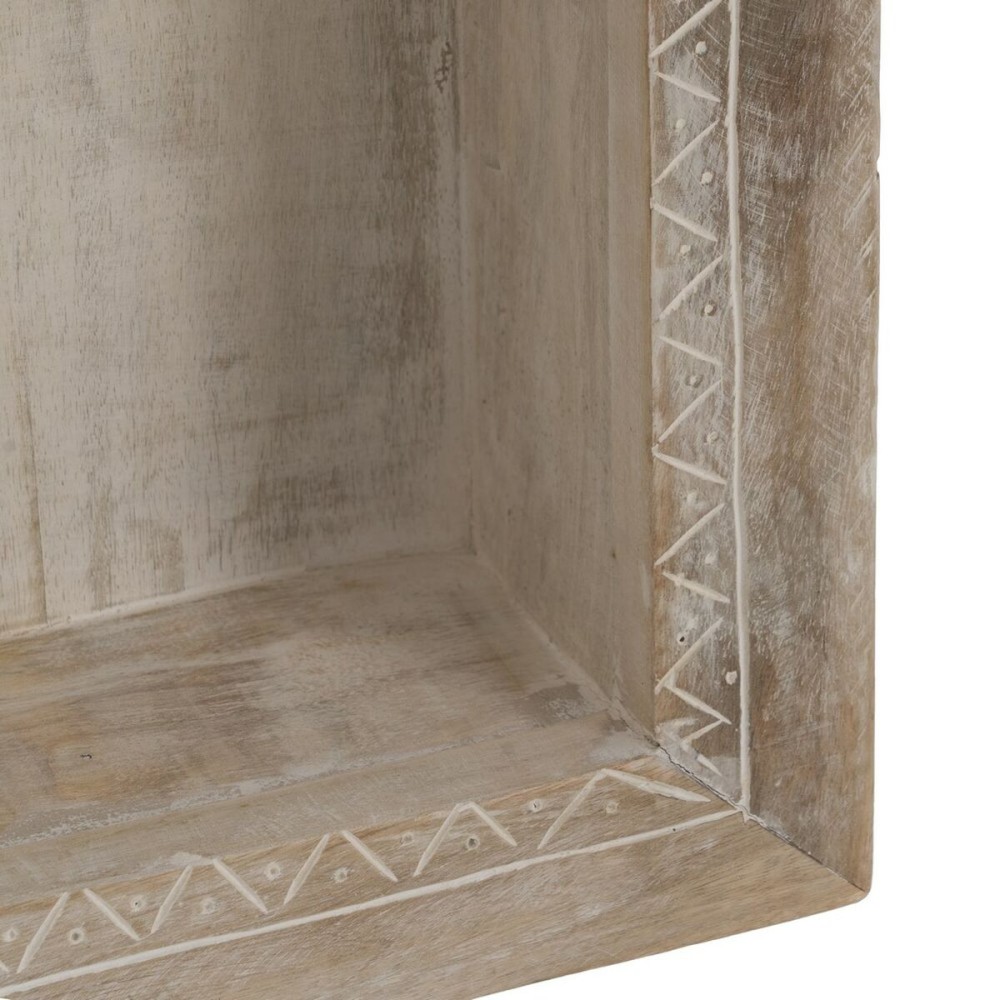 Shelves White Natural Mango wood 40,6 x 10,2 x 61 cm