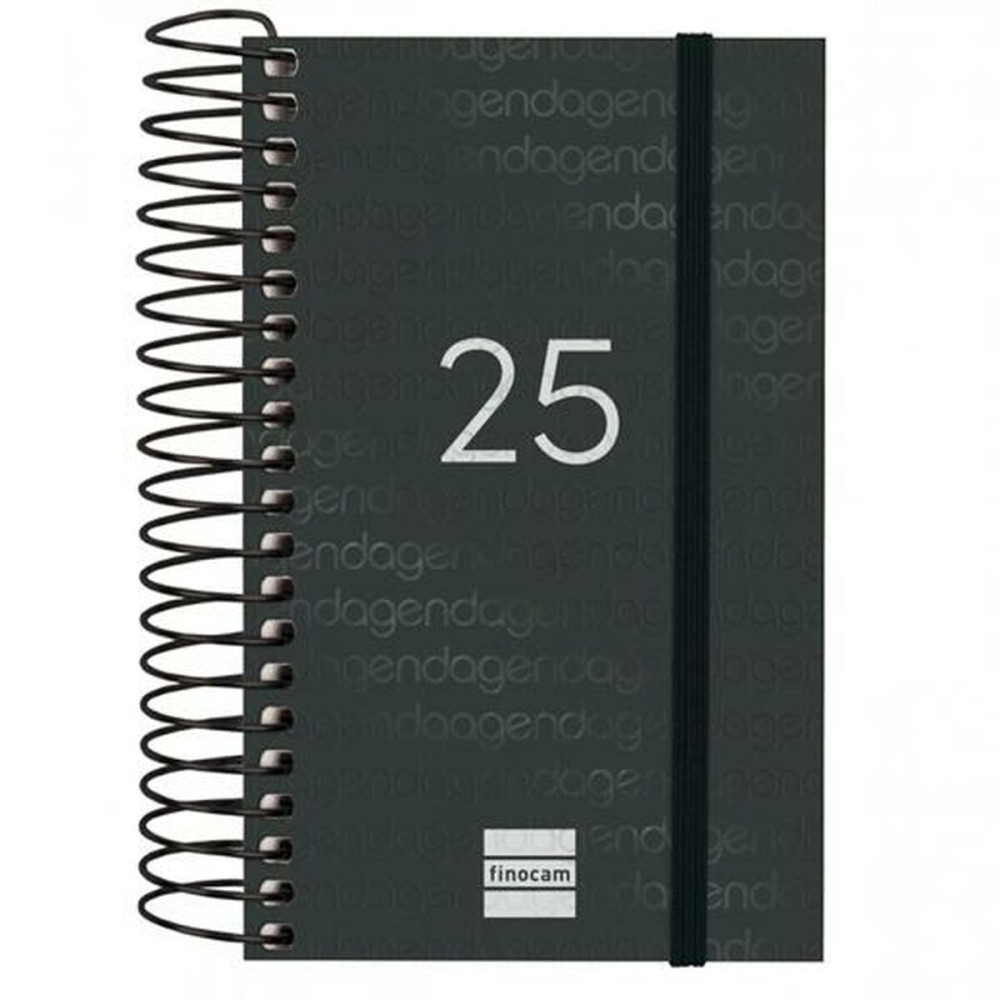 Agenda Finocam YEAR Noir Mini 7,9 x 12,7 cm 2025