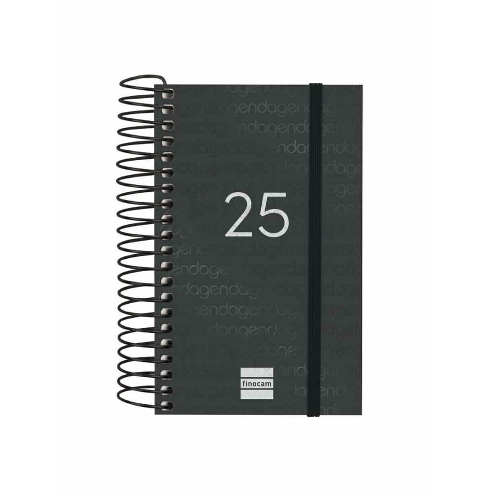 Agenda Finocam YEAR Noir Mini 7,9 x 12,7 cm 2025