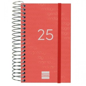 Agenda Finocam YEAR Rouge Mini 7,9 x 12,7 cm 2025