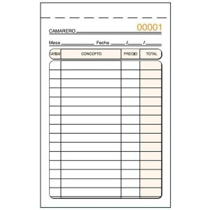 Invoice Check-book 9 x 14 cm (5 Units)