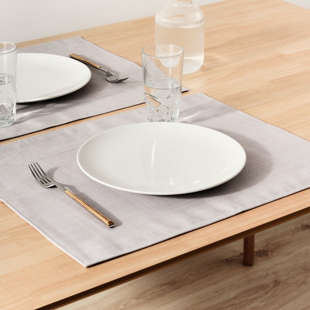 Set de table Belum Liso Gris 50 x 40 cm Lisse 2 Unités