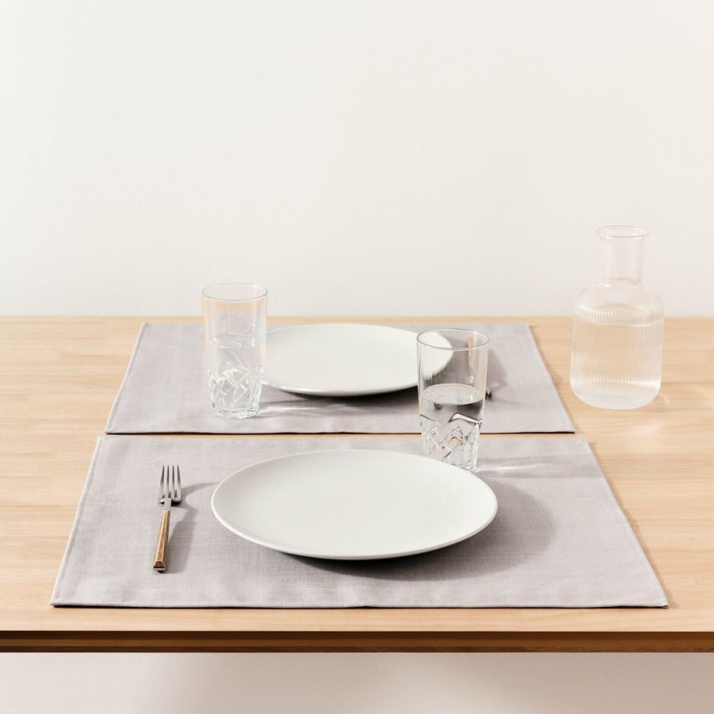 Set de table Belum Liso Gris 50 x 40 cm Lisse 2 Unités