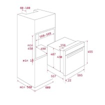 Kompaktherd Teka HBC 535 2593 W 48 L