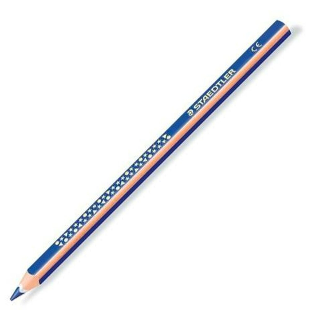 Crayon Staedtler Jumbo Noris Bleu Bois (12 Unités)