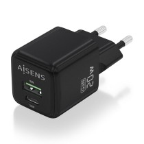 Wall Charger Aisens ASCH-20W2P011-BK 20 W Black (1 Unit)