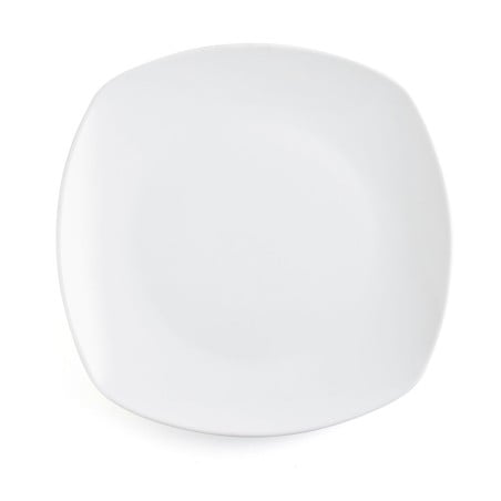 Flat Plate Quid Novo Vinci White Ceramic Ø 26,6 cm 26,6 cm (6 Units) (Pack 6x)