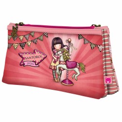 Zweifaches Mehrzweck-Etui Gorjuss Carousel Lachsfarben (21.5 x 11,5 x 5 cm)