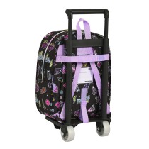 School Rucksack with Wheels Monster High Creep Black 22 x 27 x 10 cm