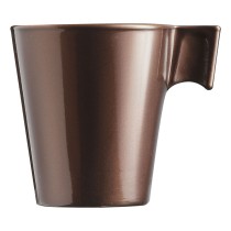 Mug Luminarc Flashy Brown 80 ml Glass (24 Units)