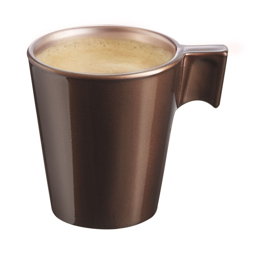 Tasse mug Luminarc Flashy Marron 80 ml verre (24 Unités)