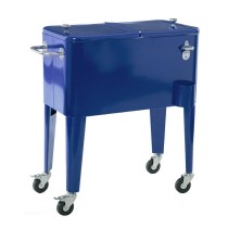 Portable Fridge Fresh Cobalt blue Metal 74 x 43 x 80 cm