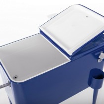 Portable Fridge Fresh Cobalt blue Metal 74 x 43 x 80 cm