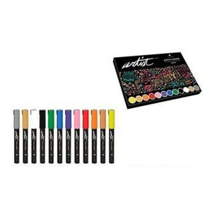 Ensemble de Marqueurs Alex Bog Artist Multicouleur 4,5 mm 12 Pièces