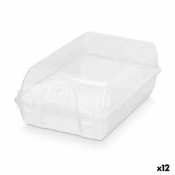 Boîte à chaussures empilable Transparent Plastique 21 x 13 x 37 cm (12 Unités)