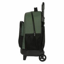 Schulrucksack mit Rädern BlackFit8 Gradient Schwarz Militärgrün (33 x 45 x 22 cm)