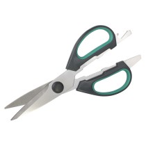 Schere Wolfcraft Multifunktion Stahl grün (21,5 cm)