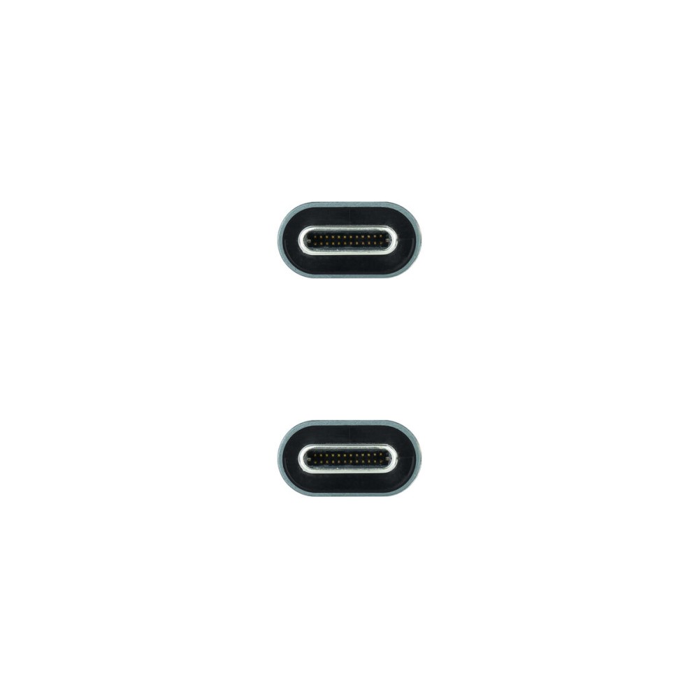 Câble USB-C NANOCABLE 10.01.4302 Noir 2 m (1 Unité)