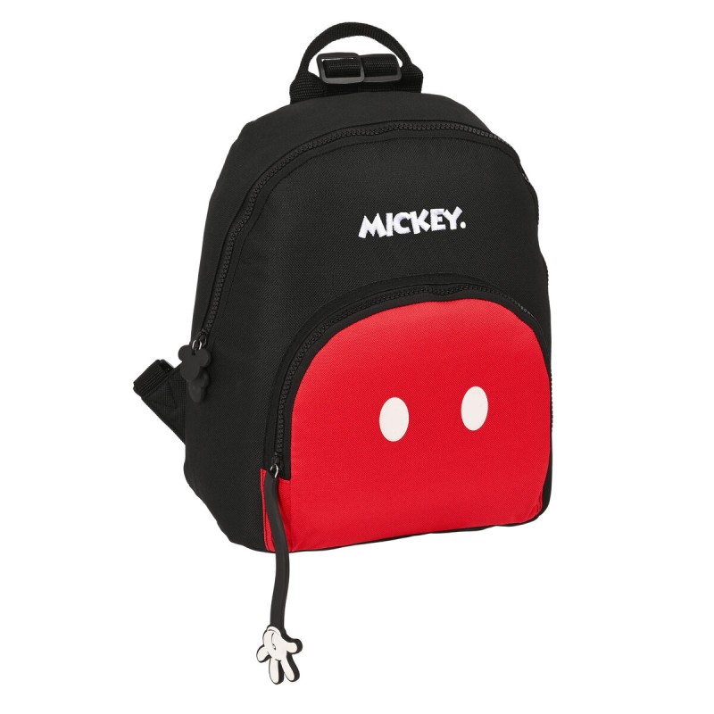 Lässiger Rucksack Mickey Mouse Clubhouse Mickey mood Schwarz Rot 25 x 30 x 13 cm