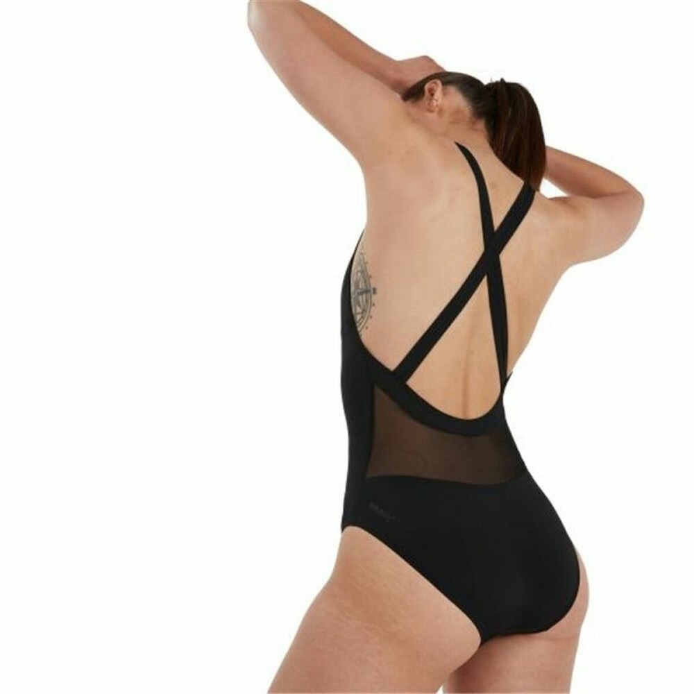 Damen Badeanzug Speedo Power Schwarz