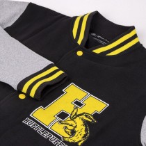 Unisex Sweatshirt without Hood Harry Potter Hufflepuff Grey Black