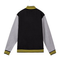 Unisex Sweater ohne Kapuze Harry Potter Hufflepuff Grau Schwarz