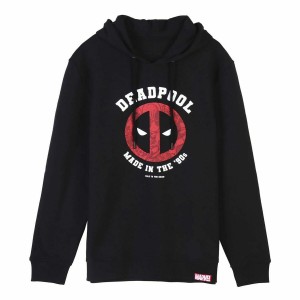 Herren Sweater mit Kapuze Deadpool Schwarz