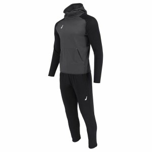 Tracksuit for Adults Joluvi Hood Ran Dark grey Black Men