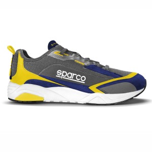 Racing Ankle Boots Sparco S-LANE Yellow Dark blue