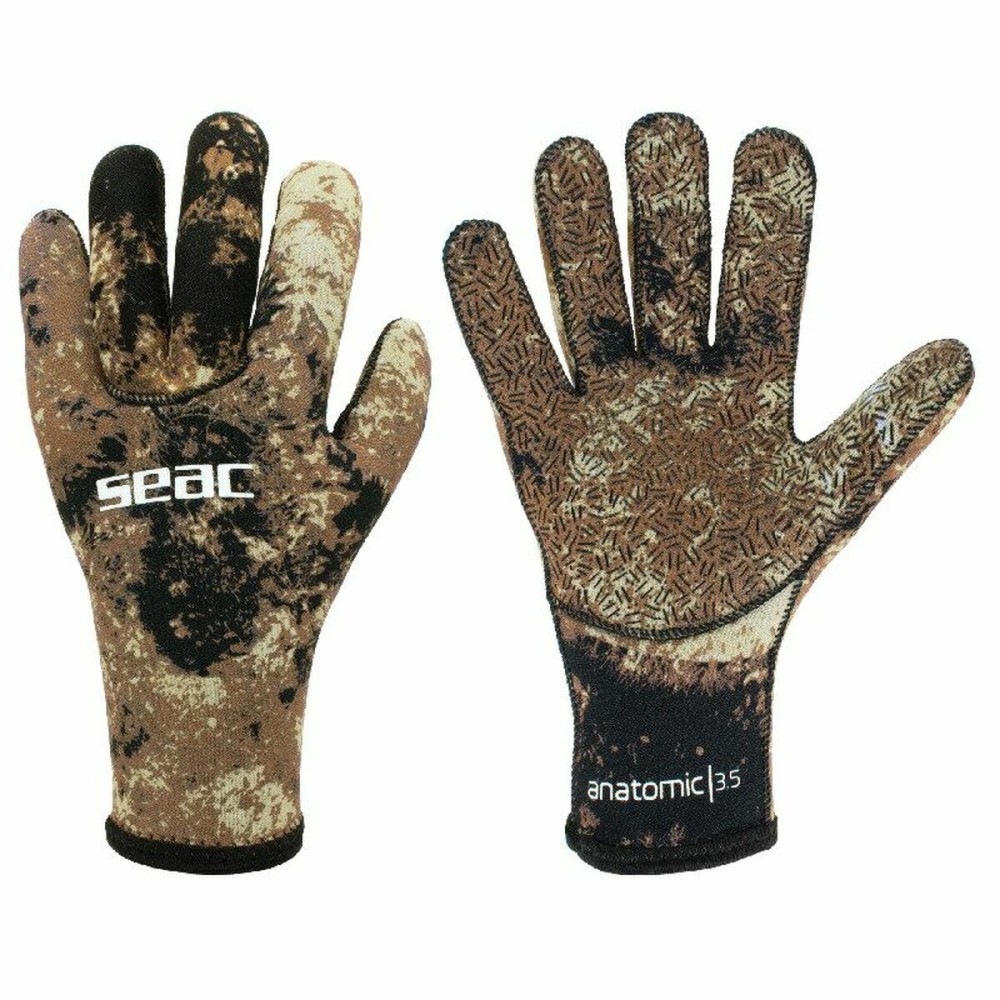 Fischerhandschuhe Seac Seac Camo 3,5 MM Braun