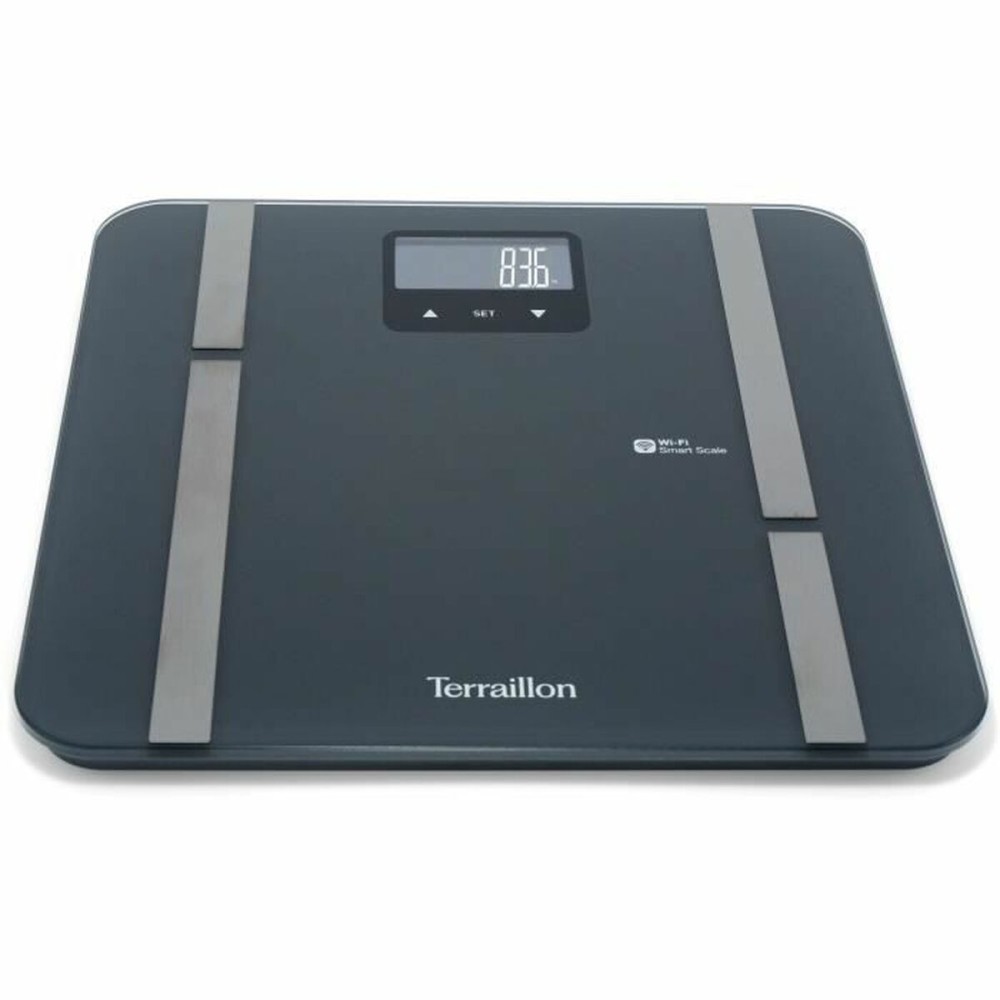 Digital Bathroom Scales Terraillon Master Fit Ultra Grey Glass 180 kg