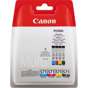 Original Ink Cartridge Canon CLI-571 Multipack Grey Multicolour