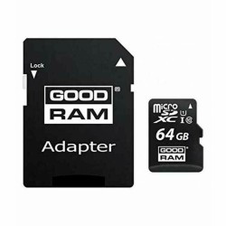 Carte Mémoire Micro SD avec Adaptateur GoodRam M1AA-0640R12 64 GB UHS-I Cours 10 100 Mb/s