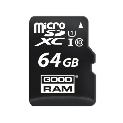 Micro SD Memory Card with Adaptor GoodRam M1AA-0640R12 64 GB UHS-I Class 10 100 Mb/s