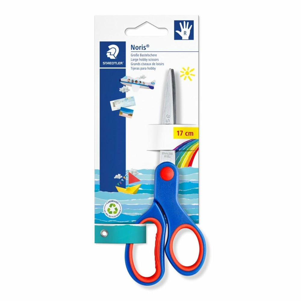 Ciseaux Staedtler Noris Bleu Acier inoxydable 17 cm (10 Unités)