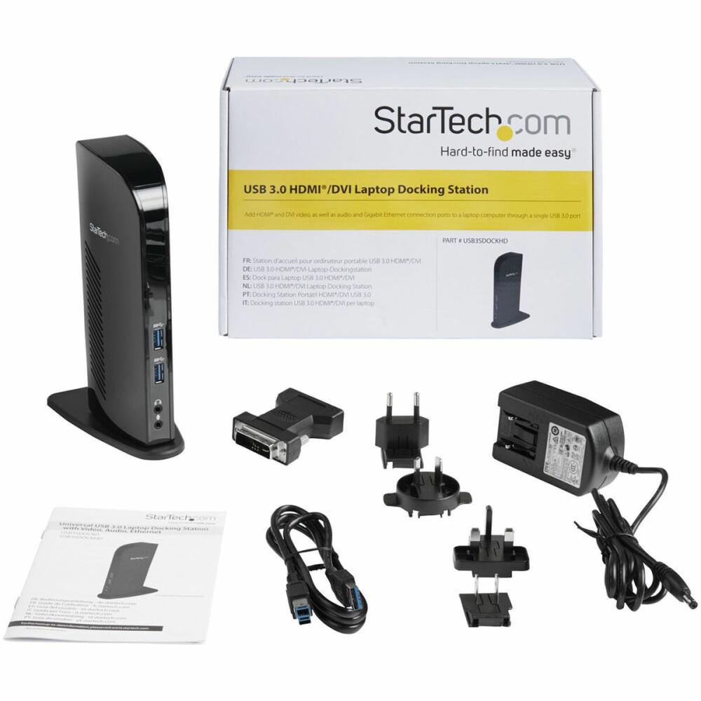 Hub USB Startech USB3SDOCKHD Noir 20 W