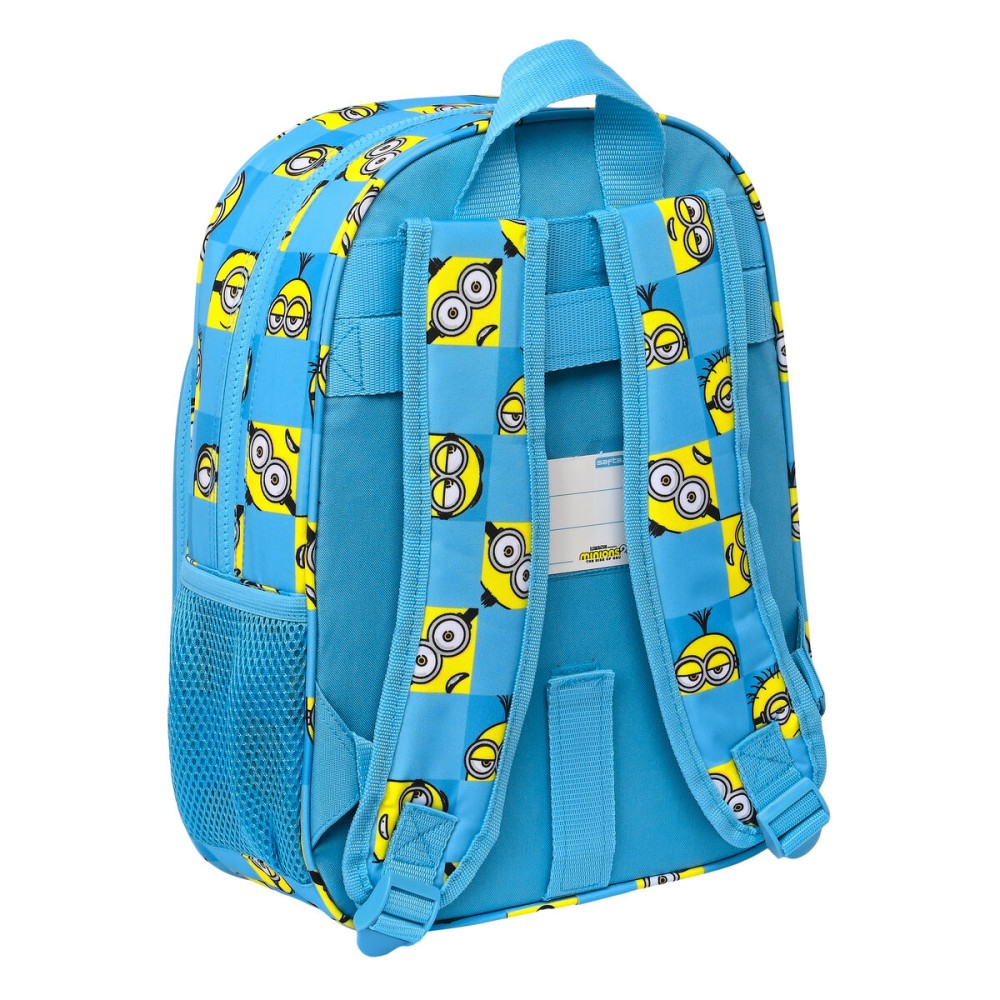 Schulrucksack Minions Minionstatic Blau 26 x 34 x 11 cm