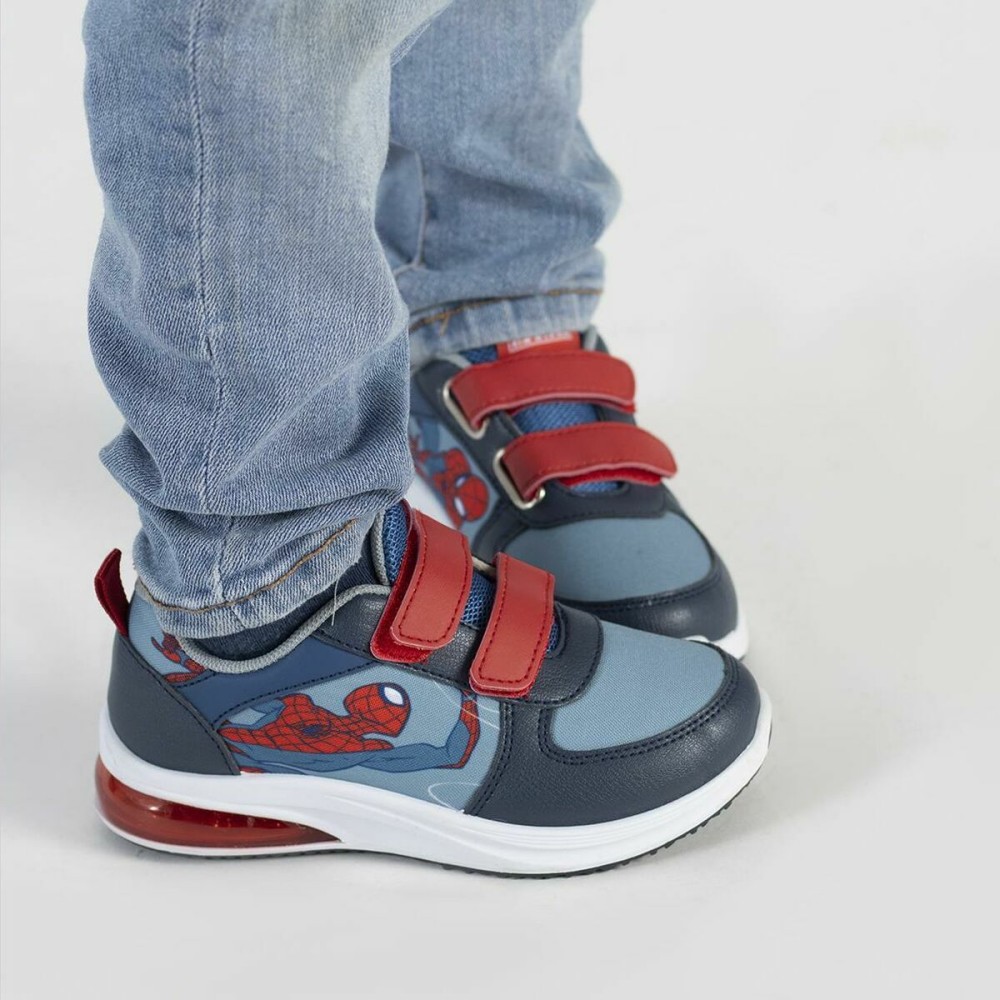 Baskets LED Spider-Man Velcro Bleu