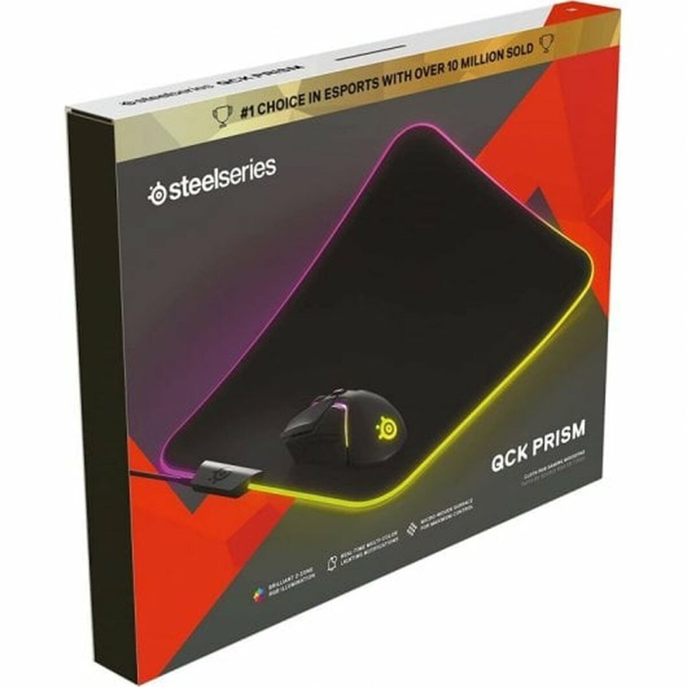 Gaming Mouse Mat SteelSeries QcK Prism Cloth RGB Black Gaming