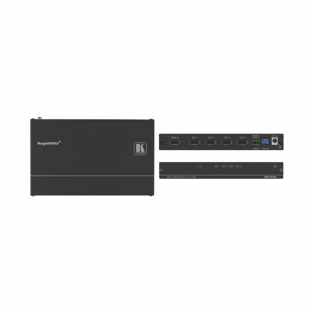 KVM switch Kramer VM-4H2 Black