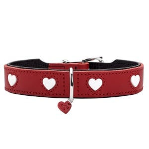 Dog collar Hunter Love S/M 35-40 cm Rojo/Blanco