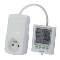 Prise avec compteur de consommation Chacon Ecowatt 650