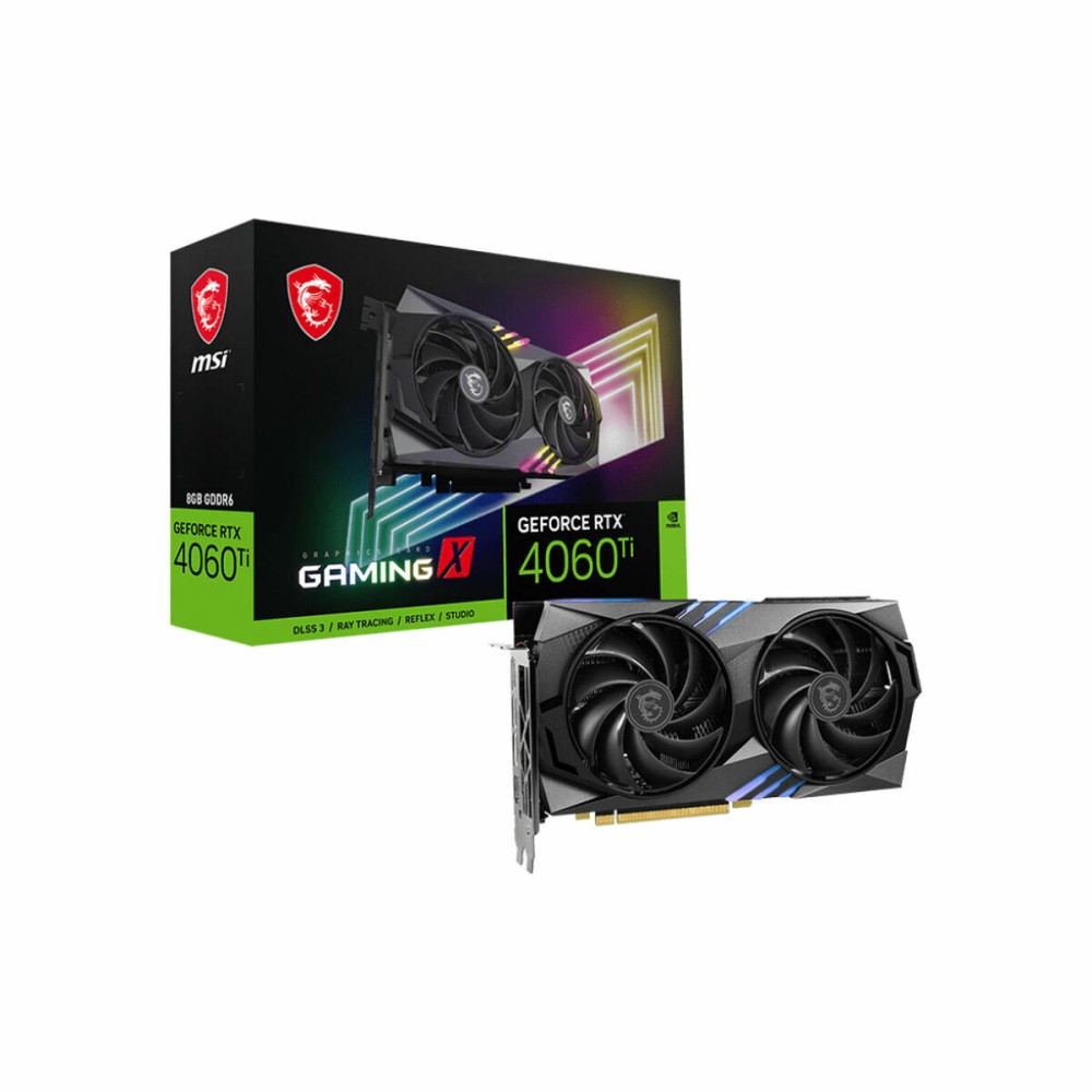 Carte Graphique MSI GeForce RTX 4060 Ti GAMING X 8G 8 GB Geforce RTX 4060 Ti GDDR6 GDDR6X