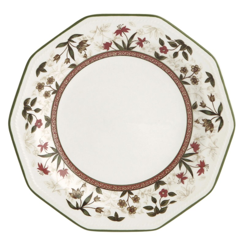 Dessert Dish Queen´s By Churchill Assam Floral Ceramic China crockery Ø 20,5 cm (6 Units)