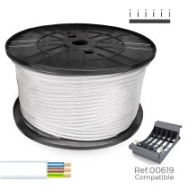 Multi-core Electric Cable Sediles White 200 m Coil